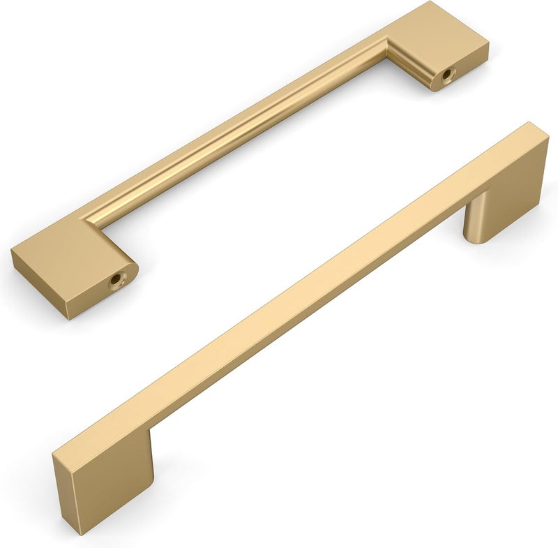 Amerdeco 10 Pack Champagne Bronze Cabinet Pulls 6.25 Inch(160MM) Hole Centers Kitchen Cabinet Handles Cabinet Hardware Kitchen Handles for Cabinets Cupboard Handles Drawer Pulls ZH0060 - Image 1